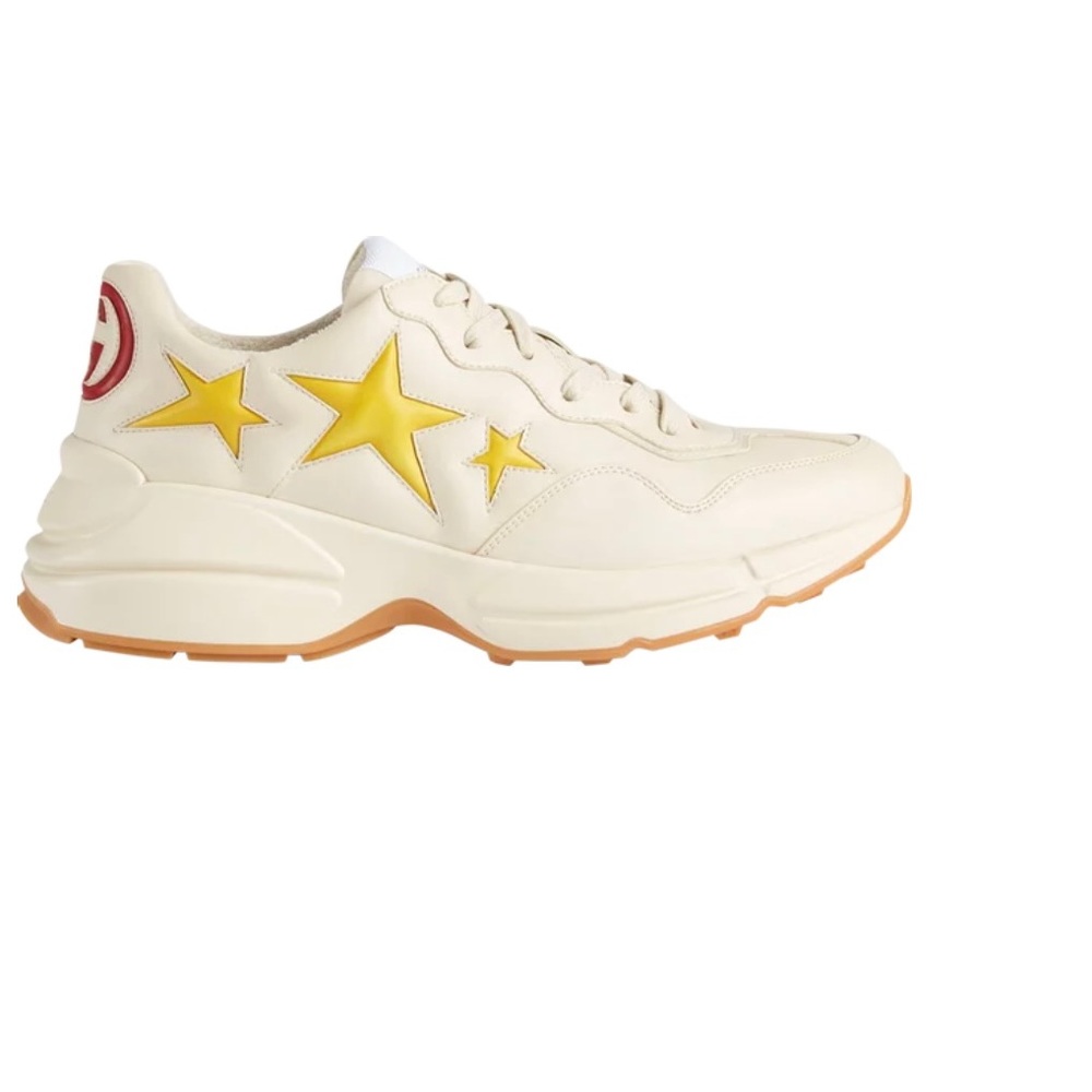 Pre-owned Rython Stars In Ivory/yellow Gucci